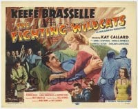 3x161 FIGHTING WILDCATS TC '57 art of Keefe Brasselle romancing Kay Callard + oil rigs!