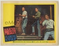 3x668 FLAMING STAR LC #6 '60 Elvis Presley with rifle, Steve Forrest & John McIntire!