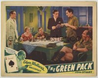 3x696 GREEN PACK LC '40 Edgar Wallace's masterpiece, cool ace of spades gambling image!