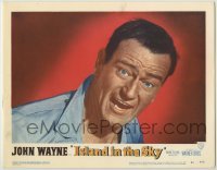 3x732 ISLAND IN THE SKY LC #5 '53 William Wellman, best super close up of big John Wayne!