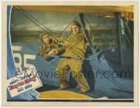 3x751 KEEP 'EM FLYING LC '41 great image of Bud Abbott steadying Lou Costello on bi-plane wing!