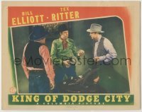 3x753 KING OF DODGE CITY LC '41 Wild Bill Elliot shoots Edmund Cobb who cheated in poker game!