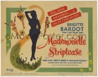 3x279 MADEMOISELLE STRIPTEASE TC '57 art of sexy Brigitte Bardot, France's most luscious export!