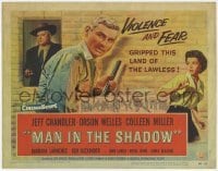 3x288 MAN IN THE SHADOW TC '58 Jeff Chandler, Orson Welles & Colleen Miller in a lawless land!