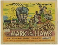 3x298 MARK OF THE HAWK TC '58 Sidney Poitier & Eartha Kitt against voodoo fury in Africa!
