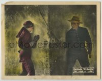 3x798 MARK OF ZORRO LC '20 great close up of costumed Douglas Fairbanks Sr. by bad guy by wall!