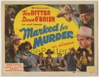 3x300 MARKED FOR MURDER TC '45 The Texas Rangers, Tex Ritter, Dave O'Brien & Guy Wilkerson!
