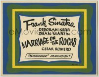 3x302 MARRIAGE ON THE ROCKS local theater TC '65 Frank Sinatra, only the title and credits!