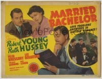 3x303 MARRIED BACHELOR TC '41 Robert Young's an author pretending not to be married to Ruth Hussey!
