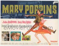 3x304 MARY POPPINS TC '64 Disney classic, art of Dick Van Dyke & Julie Andrews dancing!