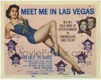 3x312 MEET ME IN LAS VEGAS TC '56 super sexy full-length showgirl Cyd Charisse in skimpy outfit!