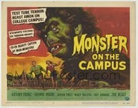 3x322 MONSTER ON THE CAMPUS TC '58 Reynold Brown art of test tube terror amok on the college!