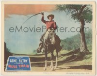 3x815 MULE TRAIN LC #8 '50 best portrait of Gene Autry on Champion with his whip held overhead!