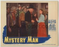 3x821 MYSTERY MAN LC #8 '44 Eleanor Stewart lets William Boyd as Hopalong Cassidy out of jail!