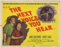 3x338 NEXT VOICE YOU HEAR TC '50 James Whitmore, Nancy Davis listen to God on the radio!