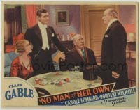 3x829 NO MAN OF HER OWN LC '32 Gable, Mackaill, MacDonald & Barbier by gambling chips on table!