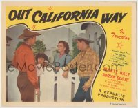 3x838 OUT CALIFORNIA WAY LC #8 '46 Monty Hale, Lorna Gray & Bobby Blake standing by fence!
