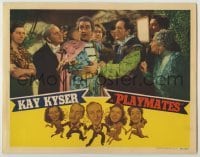 3x854 PLAYMATES LC '41 Kay Kyser & crowd look at surprised John Barrymore, great border art!