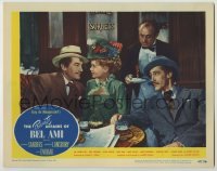3x857 PRIVATE AFFAIRS OF BEL AMI LC #2 '47 John Carradine watches George Sanders & Marie Wilson!