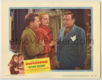 3x862 QUICKSAND LC #6 '50 Mickey Rooney & Jeanne Cagney stare at smoking Peter Lorre!