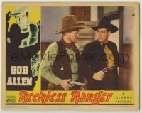 3x865 RECKLESS RANGER LC '37 image of cowboy Bob Allen & Jack Rockwell with guns drawn!
