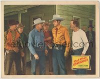 3x867 RED RIVER RENEGADES LC '46 five men watch cowboy Sunset Carson with gun drawn!