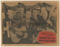 3x872 RIDERS OF THE WHISTLING PINES LC R54 Gene Autry plays guitar with the Cass County Boys!