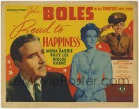 3x393 ROAD TO HAPPINESS TC '42 pretty Mona Barrie & John Boles in his greatest love story!