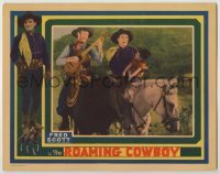 3x877 ROAMING COWBOY LC '37 Fred Scott, the silvery voiced baritone cowboy, singing on horse!