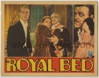 3x887 ROYAL BED LC '31 Lowell Sherman holds scared Mary Astor wearing fur coat by Anthony Bushell!