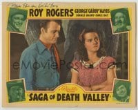 3x888 SAGA OF DEATH VALLEY signed LC '40 by Don 'Red' Barry, who's in the border, Roy Rogers, Hayes