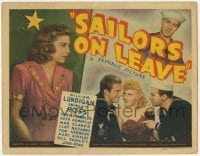 3x402 SAILORS ON LEAVE TC '41 Navy sailor William Lundigan loves pretty Shirley Ross!