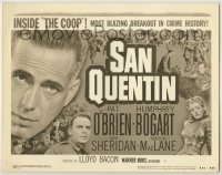 3x403 SAN QUENTIN TC R50 convict Humphrey Bogart in the most blazing breakout in crime history!