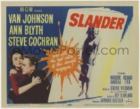 3x425 SLANDER TC '57 will Van Johnson & Ann Blyth be the victim of a slanderous sex magazine!