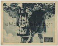 3x911 SNOWDRIFT LC '23 great c/u of Buck Jones & Dorothy Manners wearing fur coats in the snow!