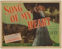 3x432 SONG OF MY HEART TC '48 Frank Sundstrom in romantic bio of Russian composer Tchaikovsky!