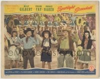 3x915 SPOTLIGHT SCANDALS LC '43 Billy Gilbert, Frank Fay & top cast hold up their guns & hats!