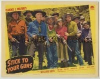 3x920 STICK TO YOUR GUNS LC '41 William Boyd as Hopalong Cassidy, Andy Clyde, Jacqueline Holt & more