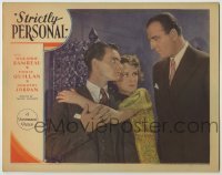 3x925 STRICTLY PERSONAL LC '33 super young Louis Calhern glares at Eddie Quillan & Dorothy Jordan!