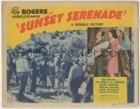 3x455 SUNSET SERENADE TC '42 singing cowboy Roy Rogers, Gabby Hayes & pretty Helen Parrish!