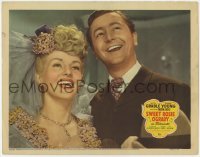3x930 SWEET ROSIE O'GRADY LC '43 close up of bride Betty Grable smiling big with Robert Young!