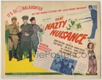 3x466 THAT NAZTY NUISANCE TC '43 Bobby Watson as Hitler & Devlin as Mussolini + cool orangutan!