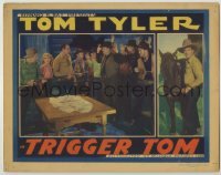 3x953 TRIGGER TOM LC '36 cowboy Tom Tyler & his friends hold their guns on the outlaw gang!