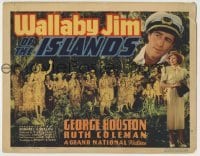 3x485 WALLABY JIM OF THE ISLANDS TC '37 George Houston & Ruth Coleman with many native islanders!