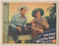 3x980 WESTERN MAIL LC '42 Tom Keene sitting on fence with two guns drawn by Frank Yaconelli!