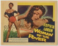 3x493 WOMAN OF THE RIVER TC R57 La Donna del fiume, full-length art of sexiest Sophia Loren!