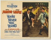 3x999 YOU'RE NEVER TOO YOUNG LC #6 '55 Dean Martin & Jerry Lewis dancing in front of many girls!