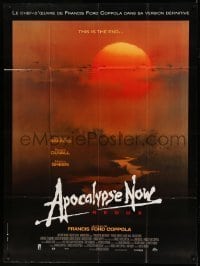 3y604 APOCALYPSE NOW French 1p R01 Francis Ford Coppola, image of choppers over river!