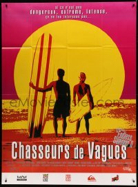 3y693 ENDLESS SUMMER 2 French 1p '94 great image of surfers with boards on the beach at sunset!