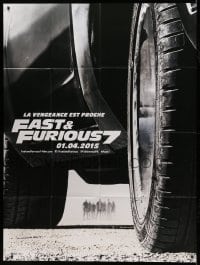 3y714 FURIOUS 7 teaser French 1p '15 Jason Statham, Dwayne Johnson, Vin Diesel, one last ride!